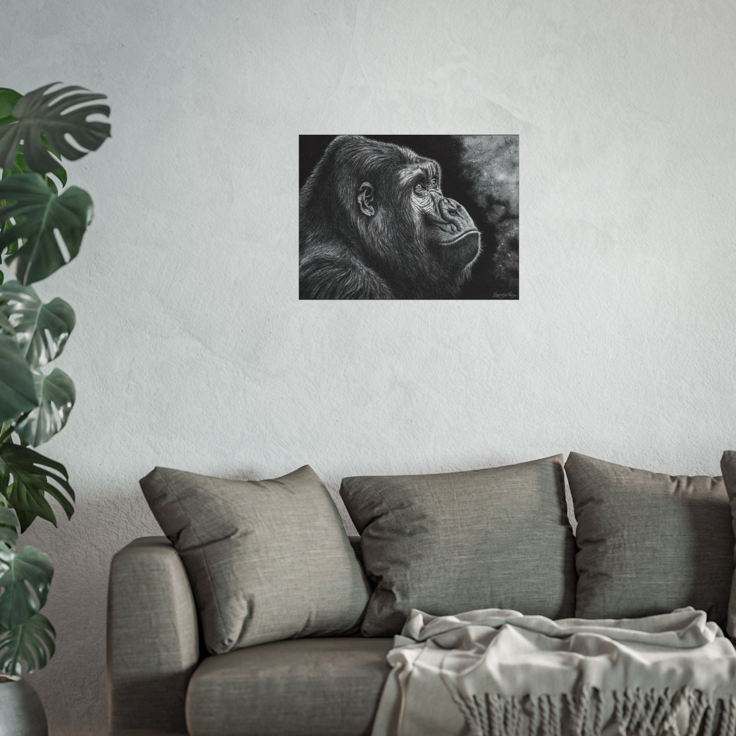 Gorilla, Majestic Gorilla Fine Art Print