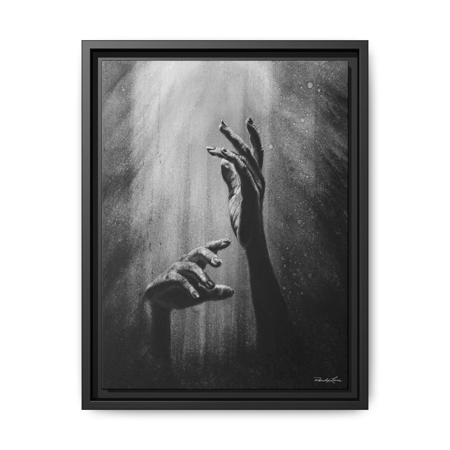 Divine Dance. Framed Stretched Matte Canvas Art Print