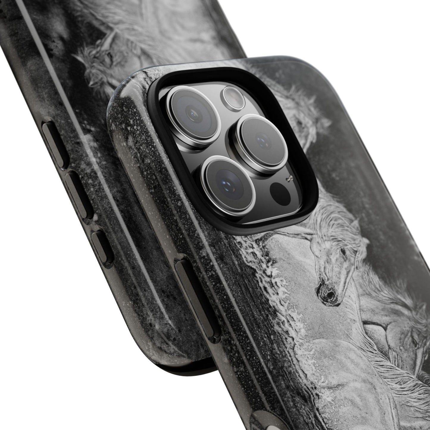 Night Swim, Horse-Themed Phone Case, Stylish Tough Cases