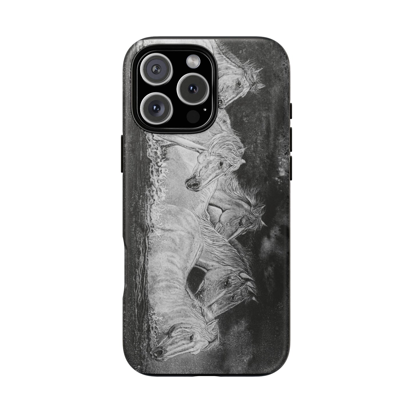 Night Swim, Horse-Themed Phone Case, Stylish Tough Cases