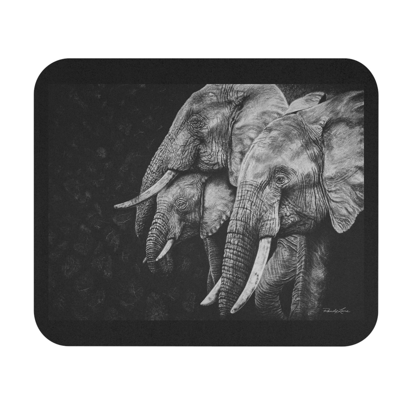 Brushland Bond. Elephant Art Mouse Pad