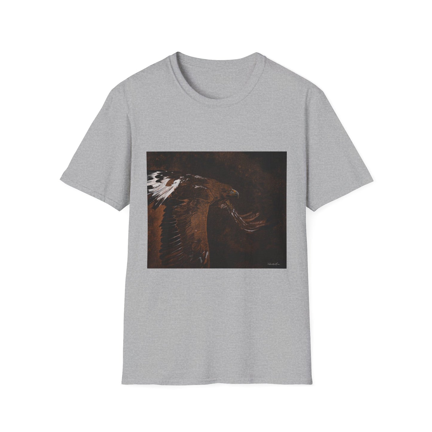 Golden Flight, Golden Eagle Unisex T-Shirt, Softstyle Tee