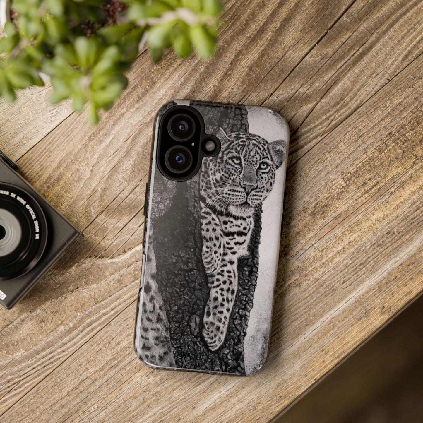 Tree Hugger, Leopard Phone Case