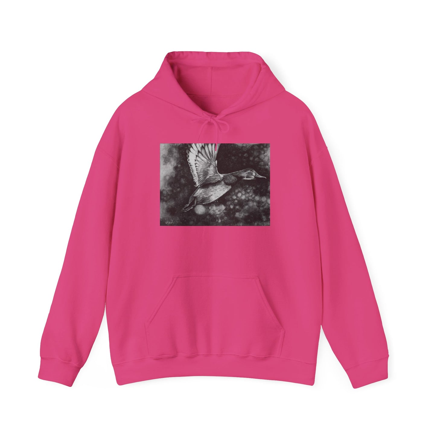 Flare, Flying Duck Unisex Hooded Sweatshirt
