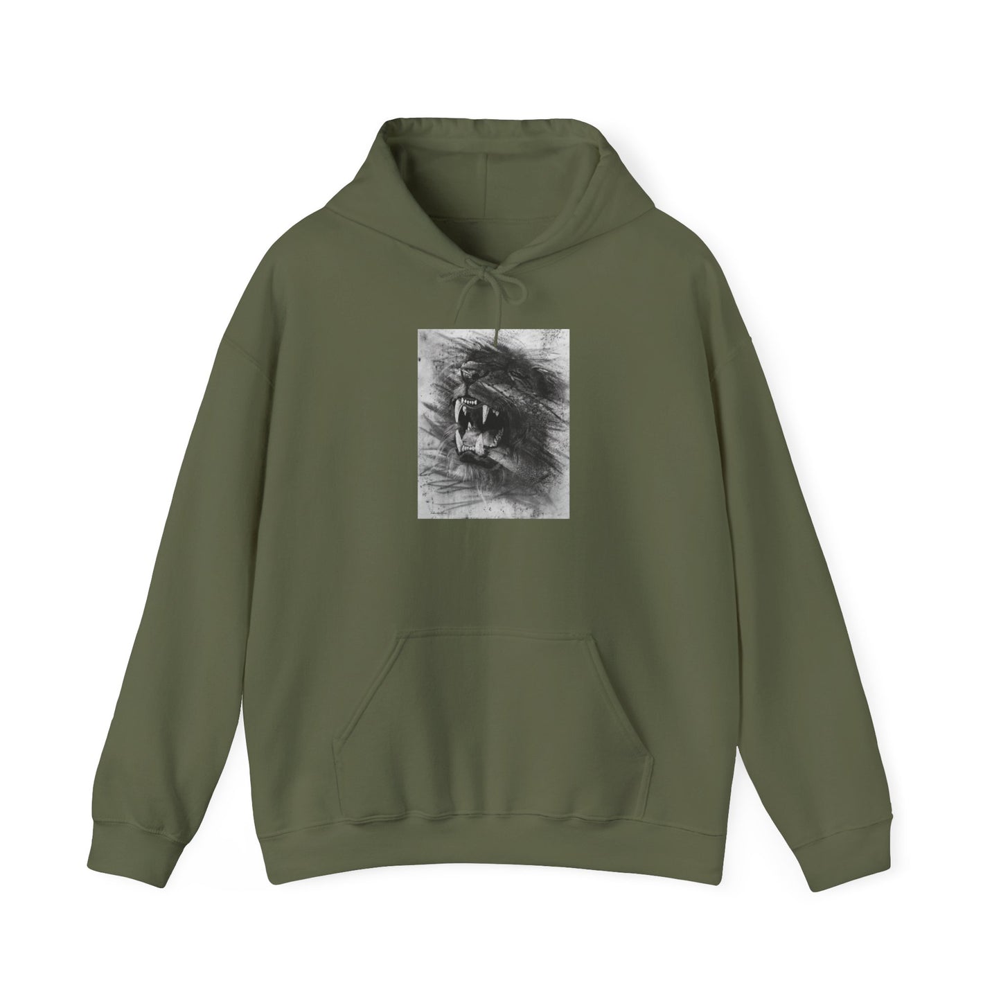 Let the Lion Roar, Lion Graphic Hoodie, Unisex Heavy Blend Hooded Sweatshirt