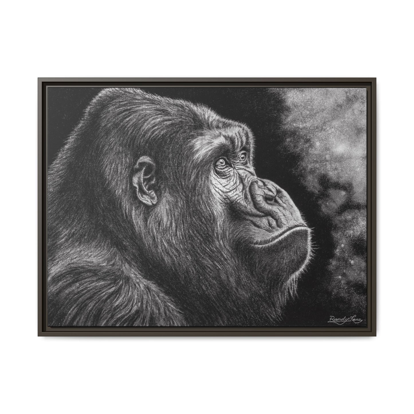 Gorilla, Framed Art Canvas Wall Decor