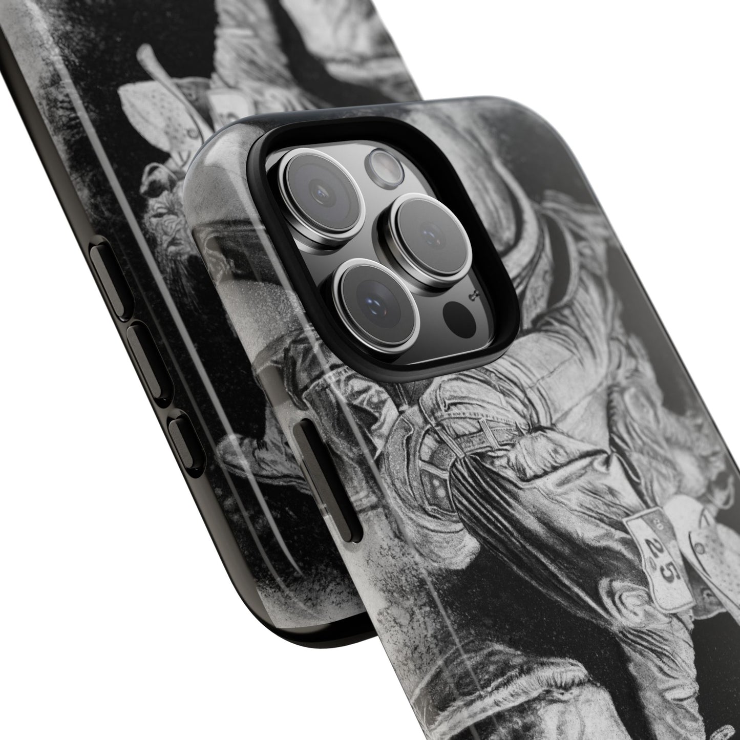 Contact. Cowboy Bulldogger Rodeo Art Phone Case - Tough Cases