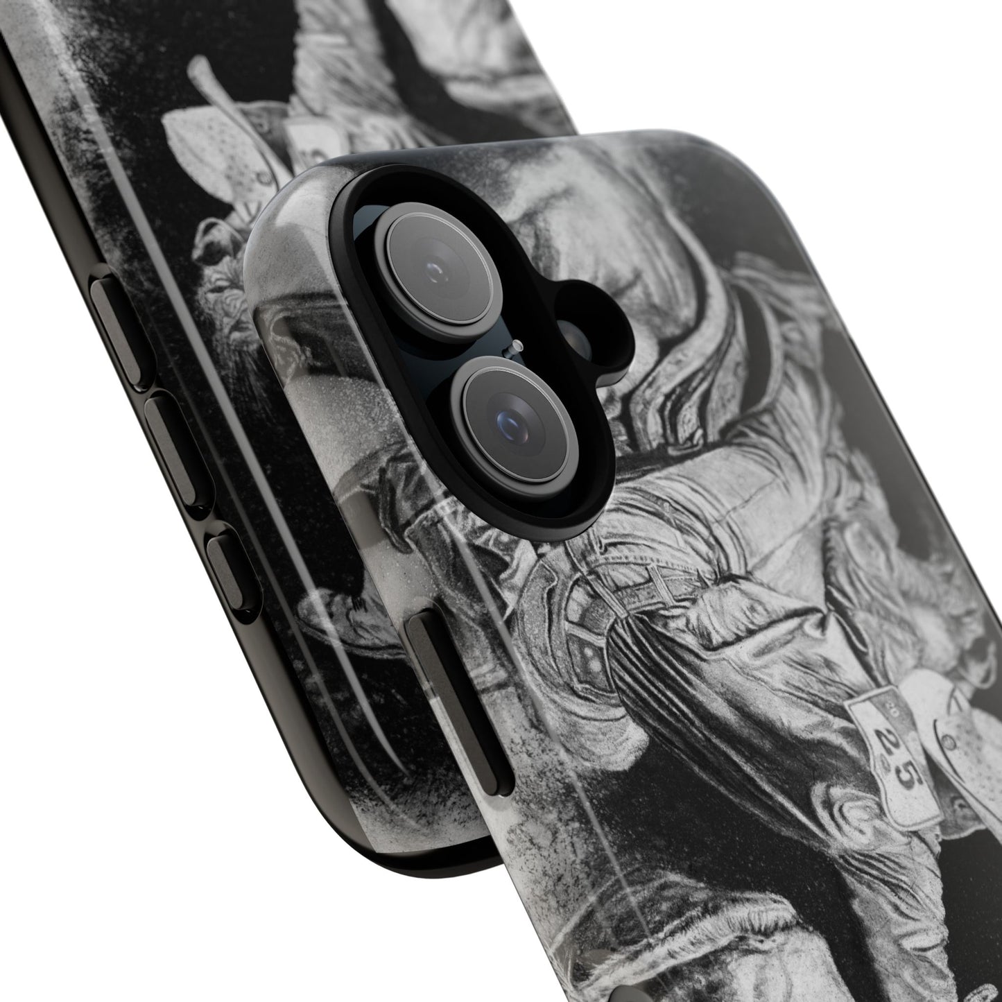 Contact. Cowboy Bulldogger Rodeo Art Phone Case - Tough Cases