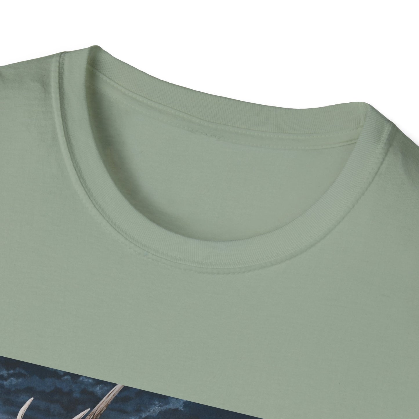 Sunset Serenade,  Elk Graphic Unisex soft T-Shirt