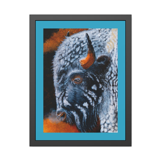 Storm Bison, Framed Fine Art Prints