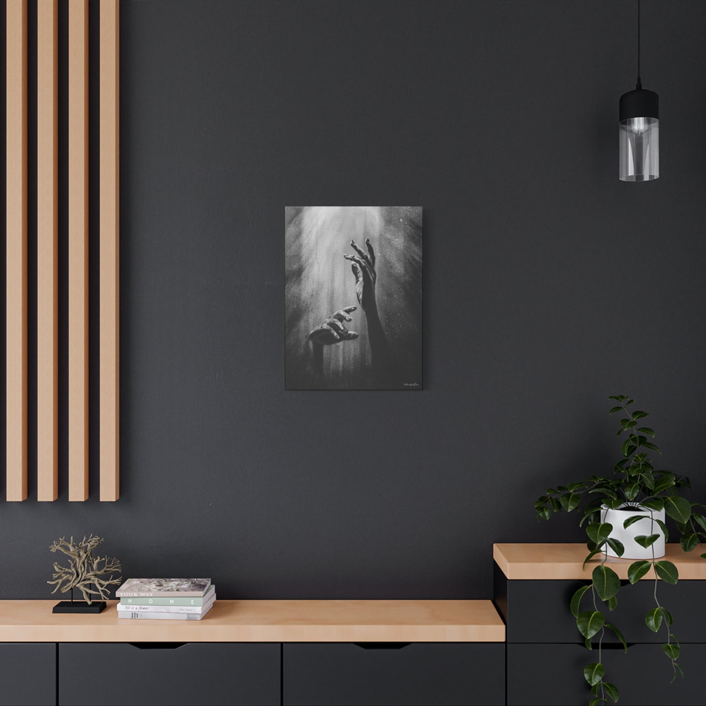 Divine Dance. Artistic Stretched Matte Canvas Wall Art