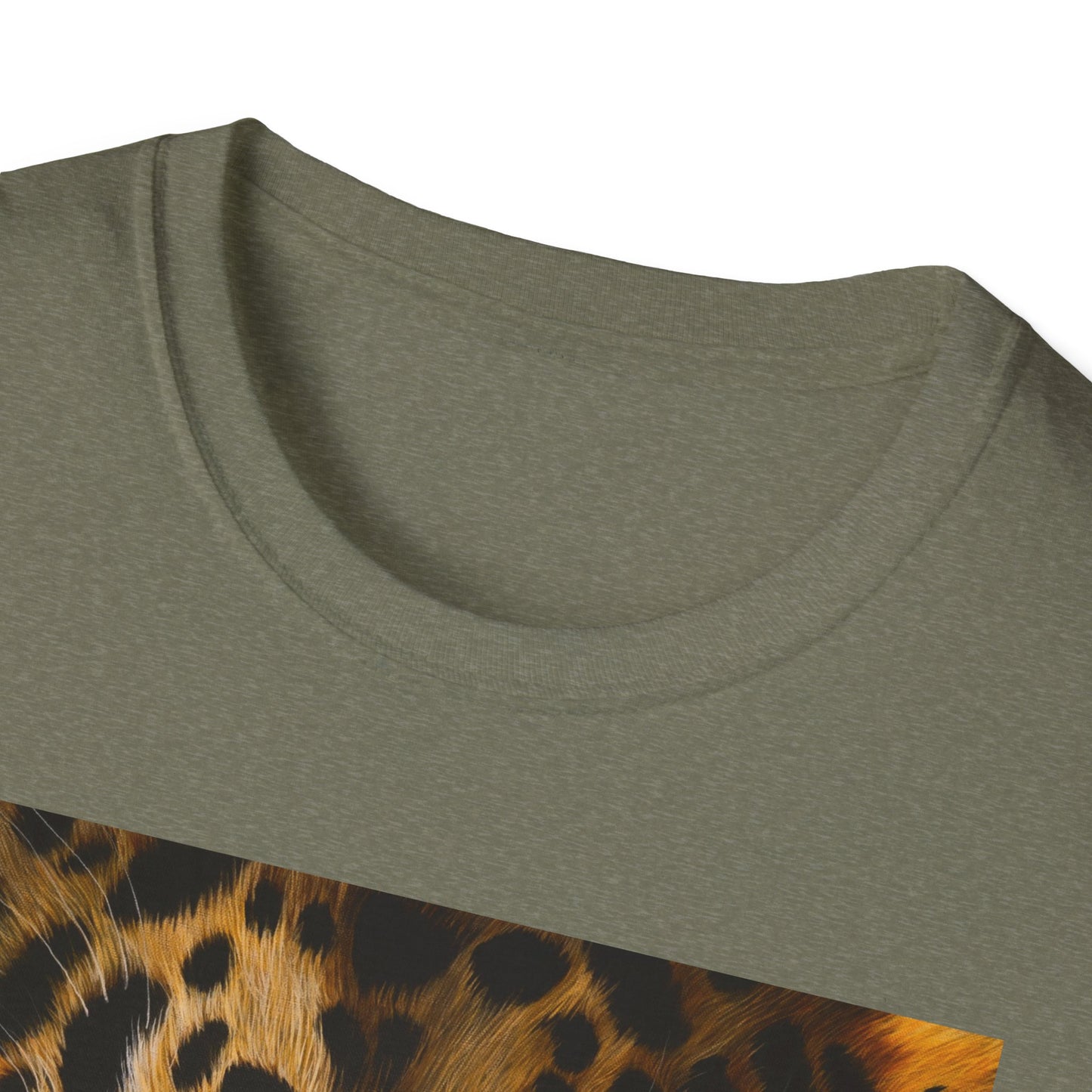 Windows to the Soul, Leopard Print Unisex Softstyle T-Shirt