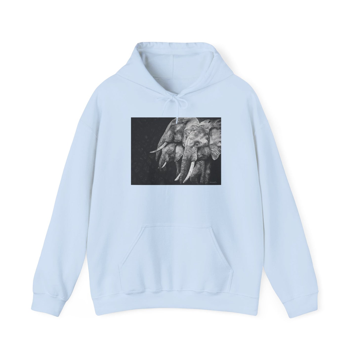 Brushland Bond. Elephant Art Unisex Heavy Blend Hoodie