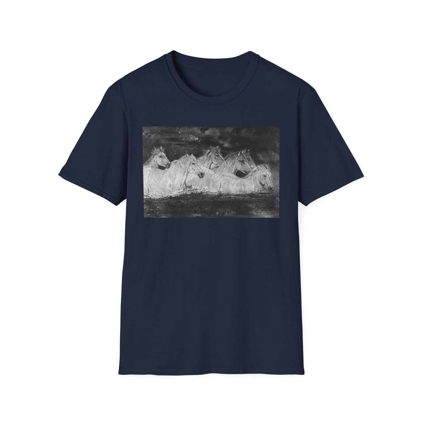 Night Swim, Horse Unisex Tee,