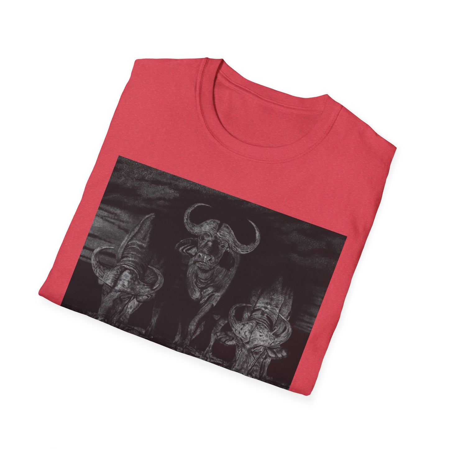 The Waterhole, Cape Buffalo Unisex T-Shirt - Softstyle Tee