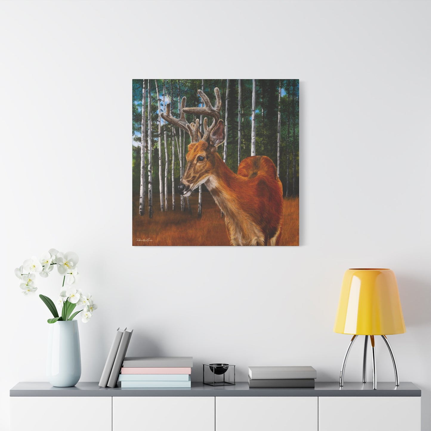 Velvet Crush,  Deer Canvas Wall Art