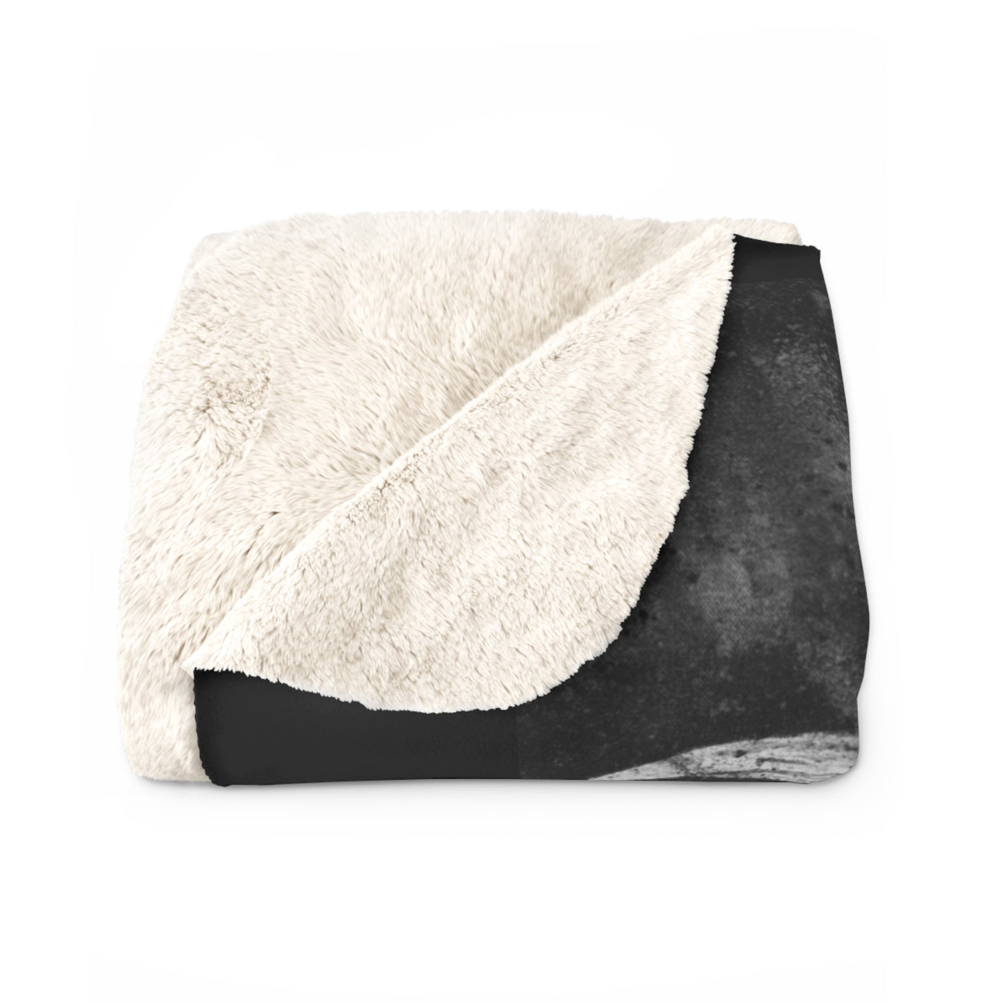 Gladiator, Cozy Sherpa Fleece Blanket with Elk Design