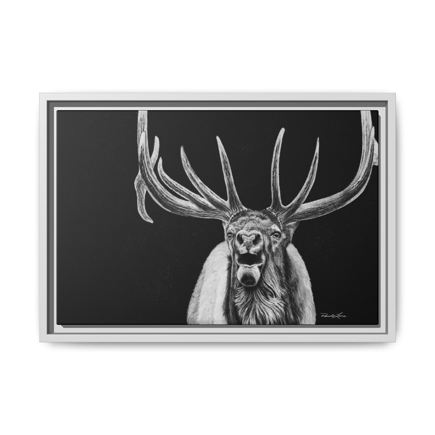 Heavy is the Crown, Elk Matte Canvas Print, Framed (Multi-color)