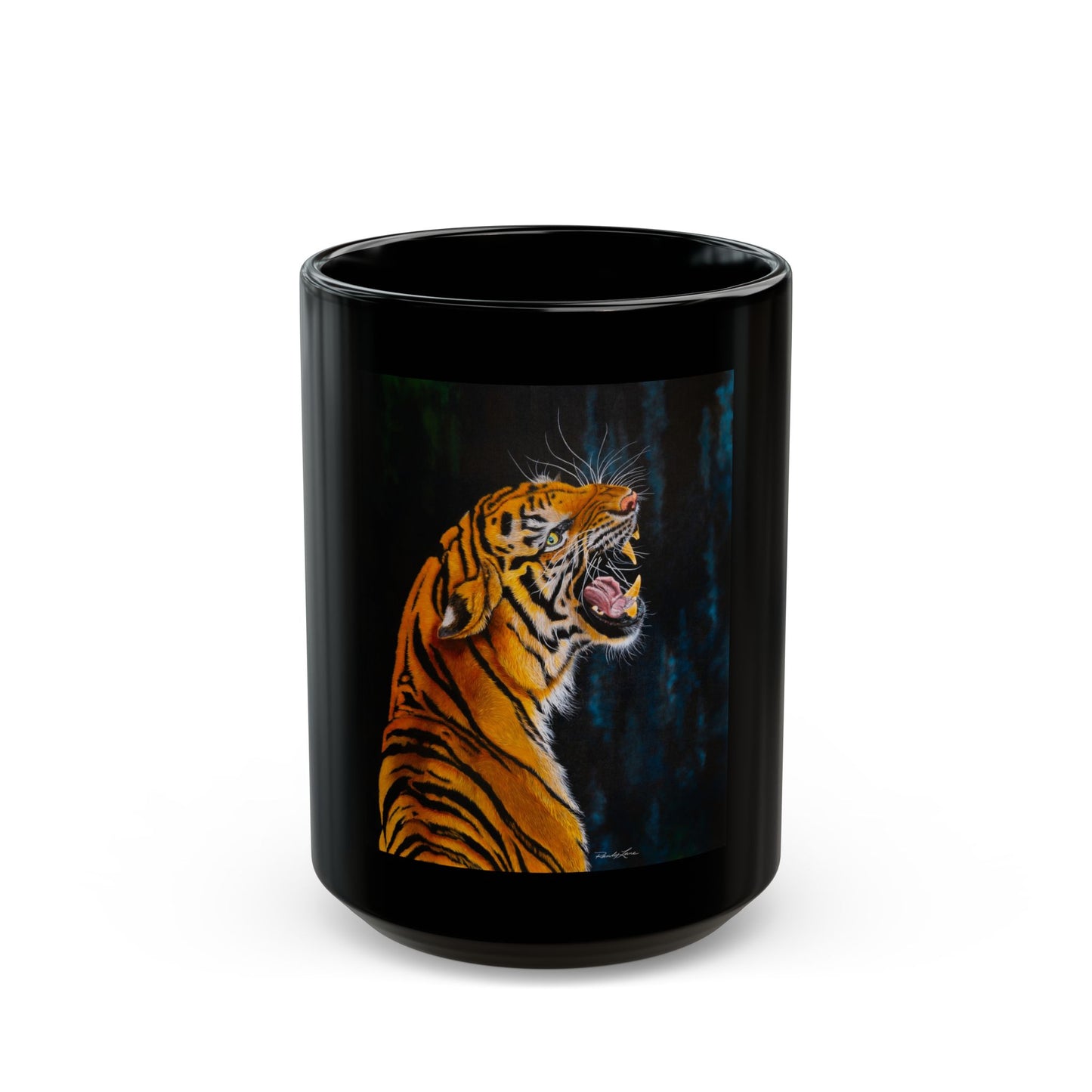 Beautifully Bold, Roaring Tiger Black Mug, 11oz or 15oz