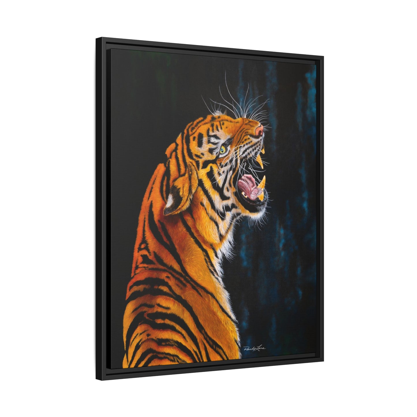 Beautifully Bold, Framed Matte Canvas Tiger Art Print