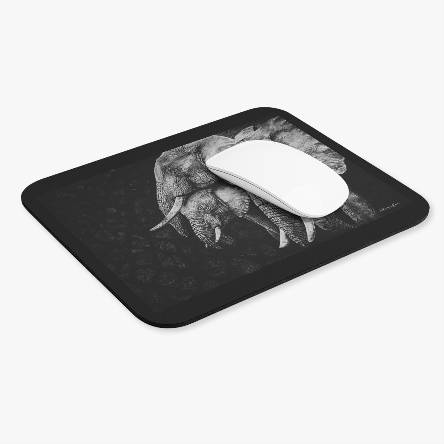 Brushland Bond. Elephant Art Mouse Pad