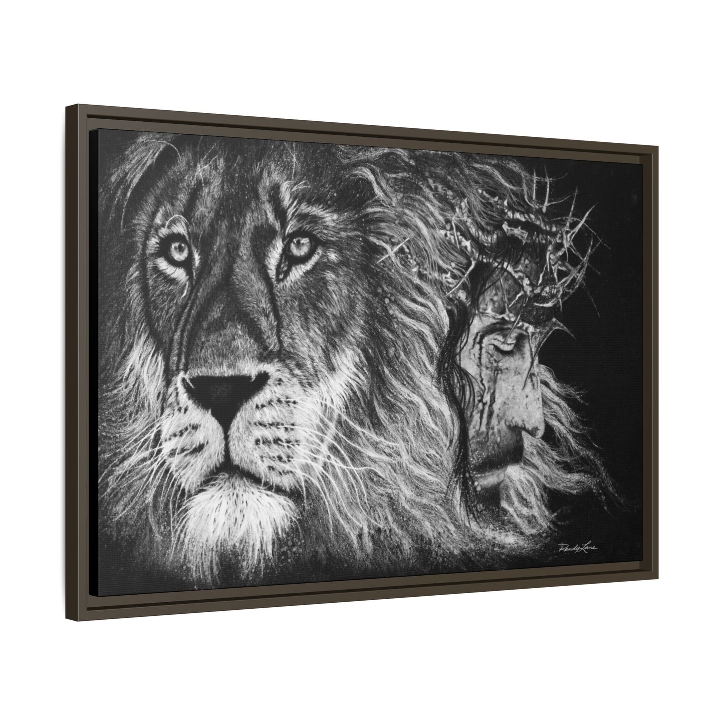 Lion King, Framed Matte Canvas Print