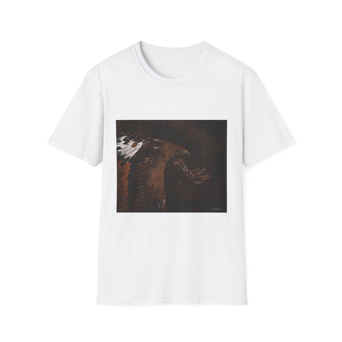 Golden Flight, Golden Eagle Unisex T-Shirt, Softstyle Tee