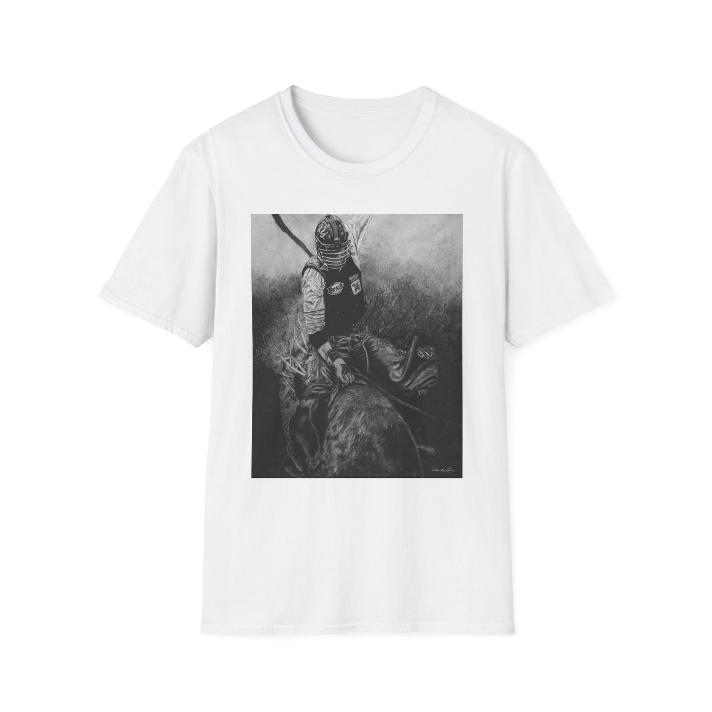 Gettin Frosty. Bull Rider Graphic Tee, Soft Style Casual Shirt