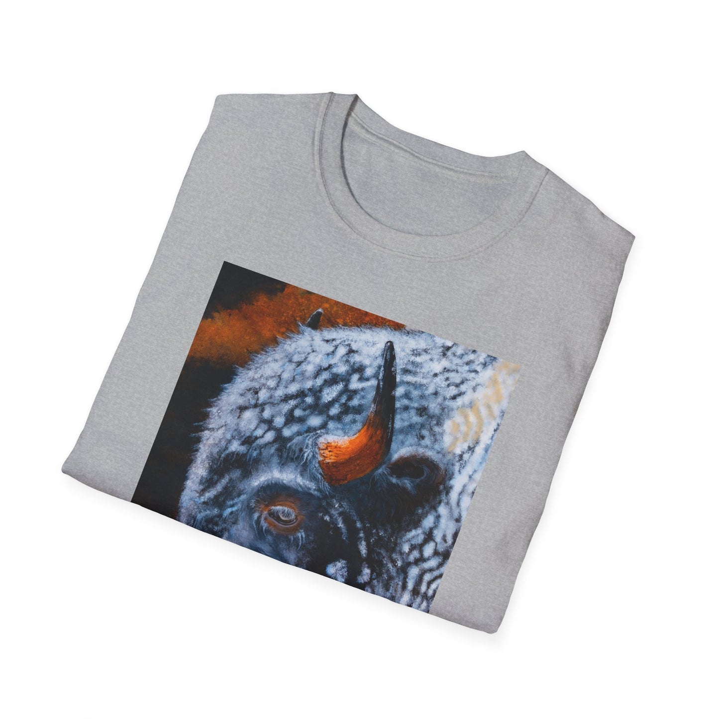 Storm Bison, Unisex Softstyle T-Shirt