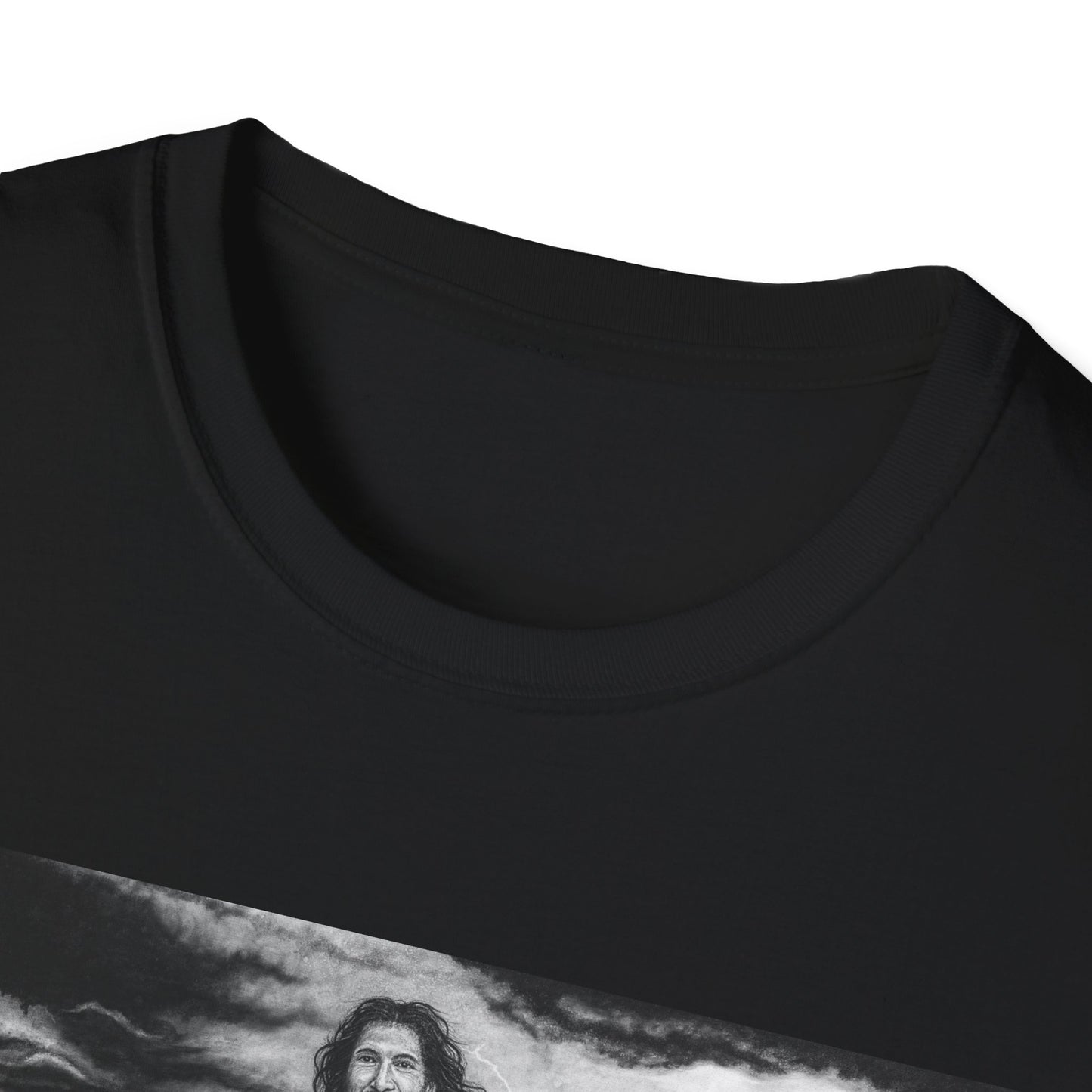 View from the Boat, Jesus Walking on Water Painting T-Shirt — Spiritual Christian Faith Tee