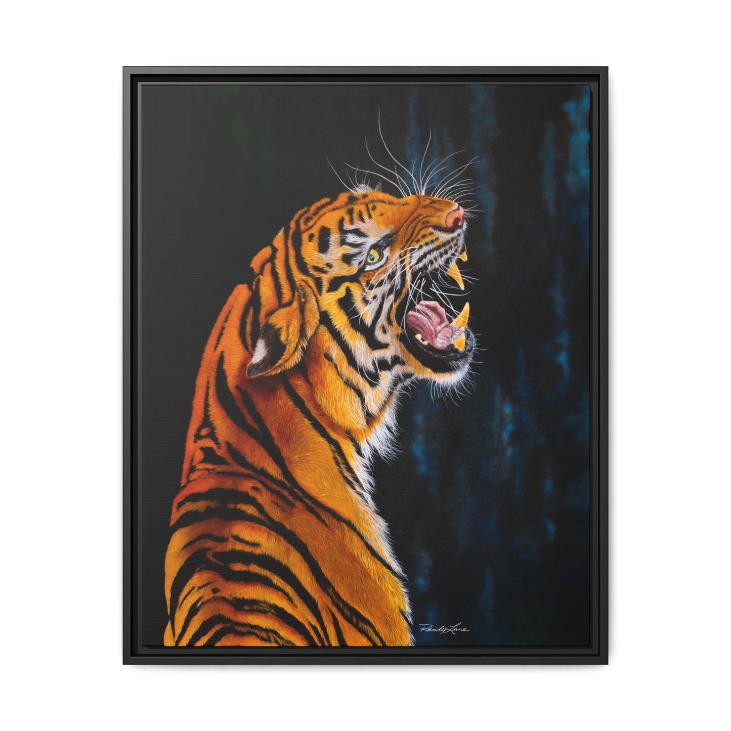 Beautifully Bold, Framed Matte Canvas Tiger Art Print