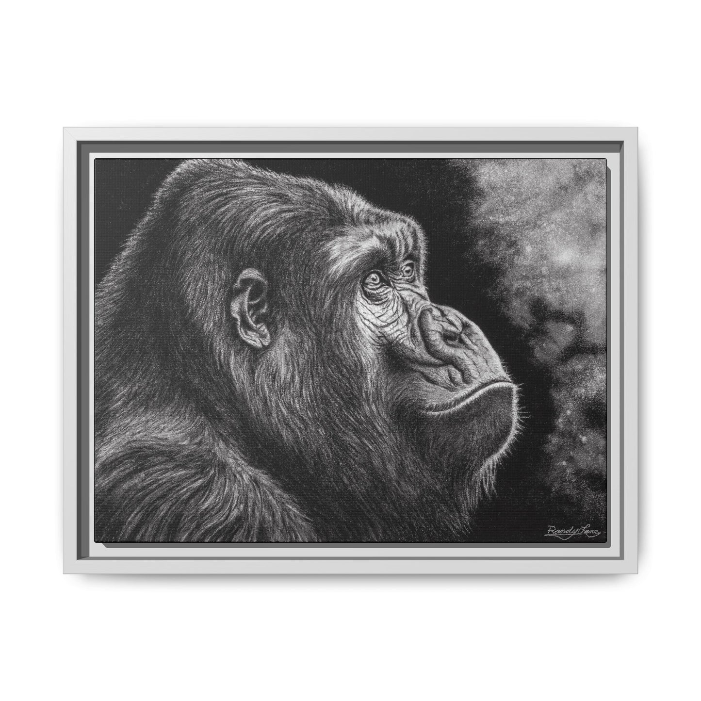 Gorilla, Framed Art Canvas Wall Decor