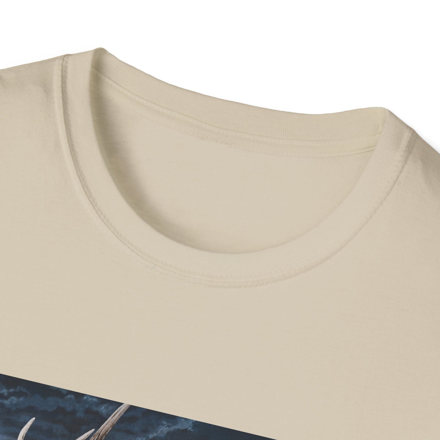 Sunset Serenade,  Elk Graphic Unisex soft T-Shirt