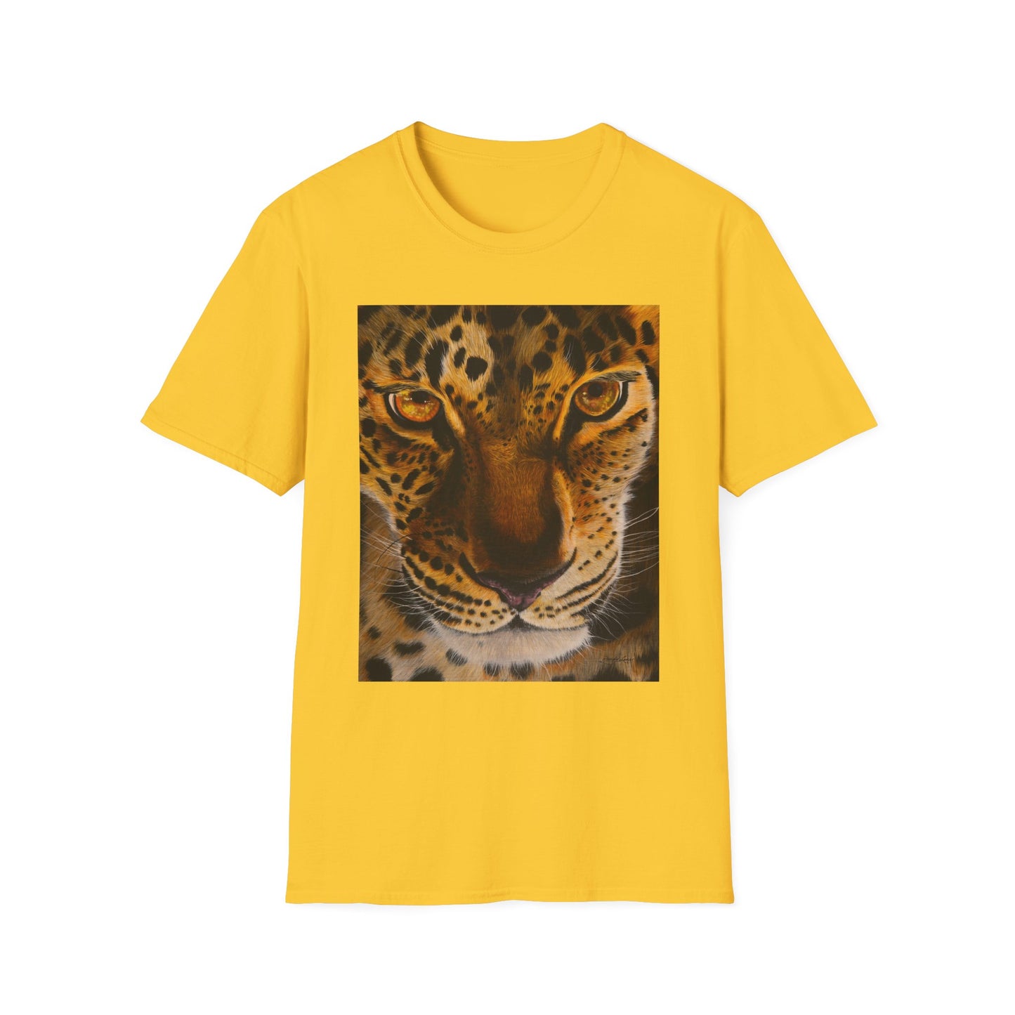 Windows to the Soul, Leopard Print Unisex Softstyle T-Shirt