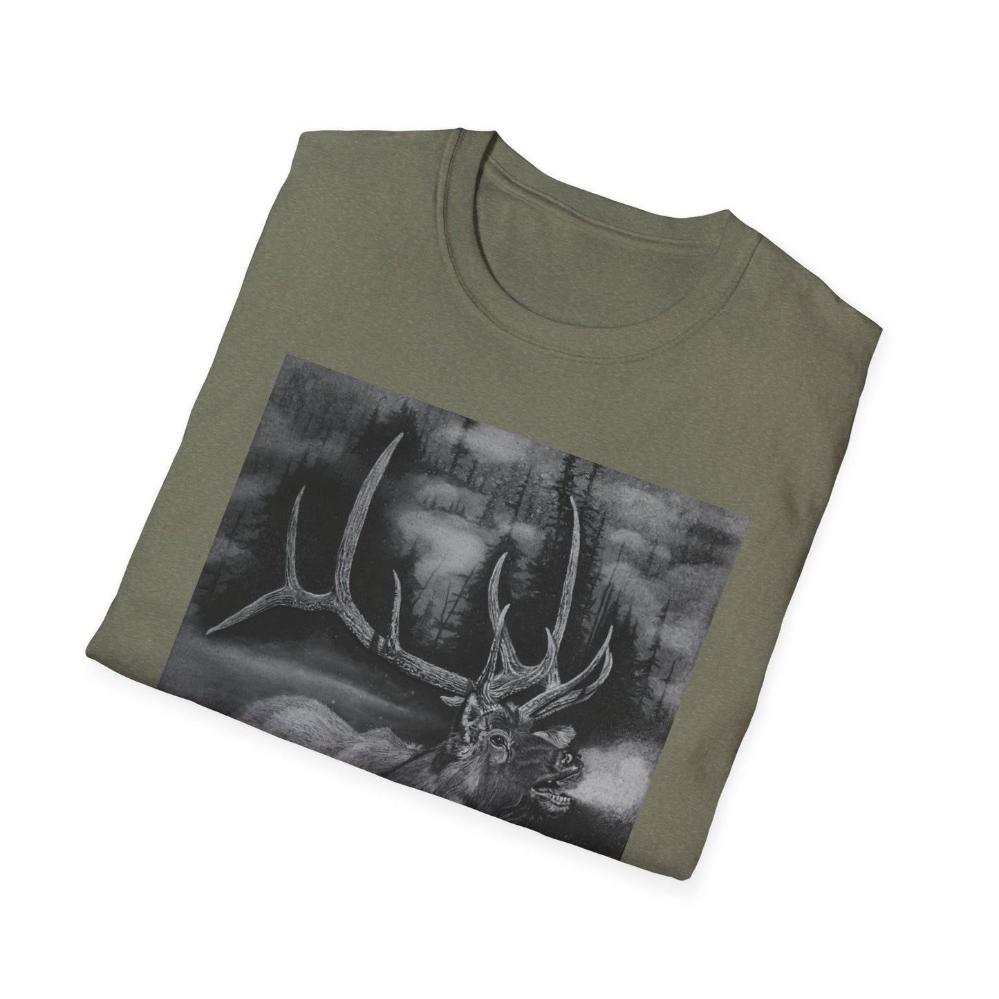 Mountain Music, Elk Unisex Soft T-Shirt