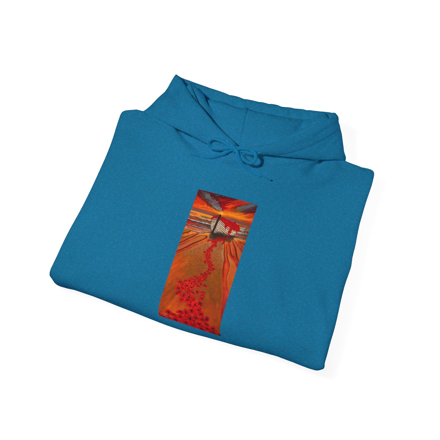 Grace Garden, Vibrant Sunset Graphic Hoodie, Unisex Hooded Sweatshirt