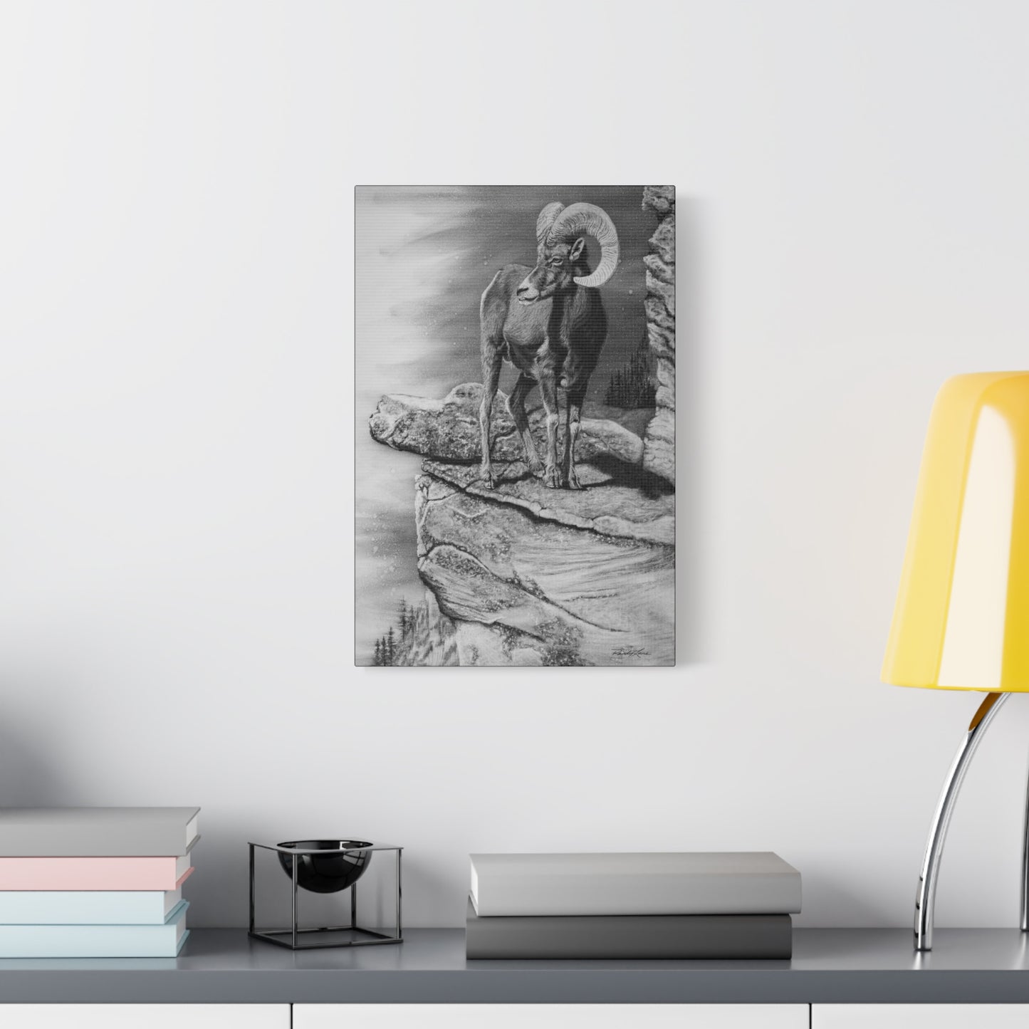 Legendary, Bighorn Sheep Stretched Canvas Wall Art