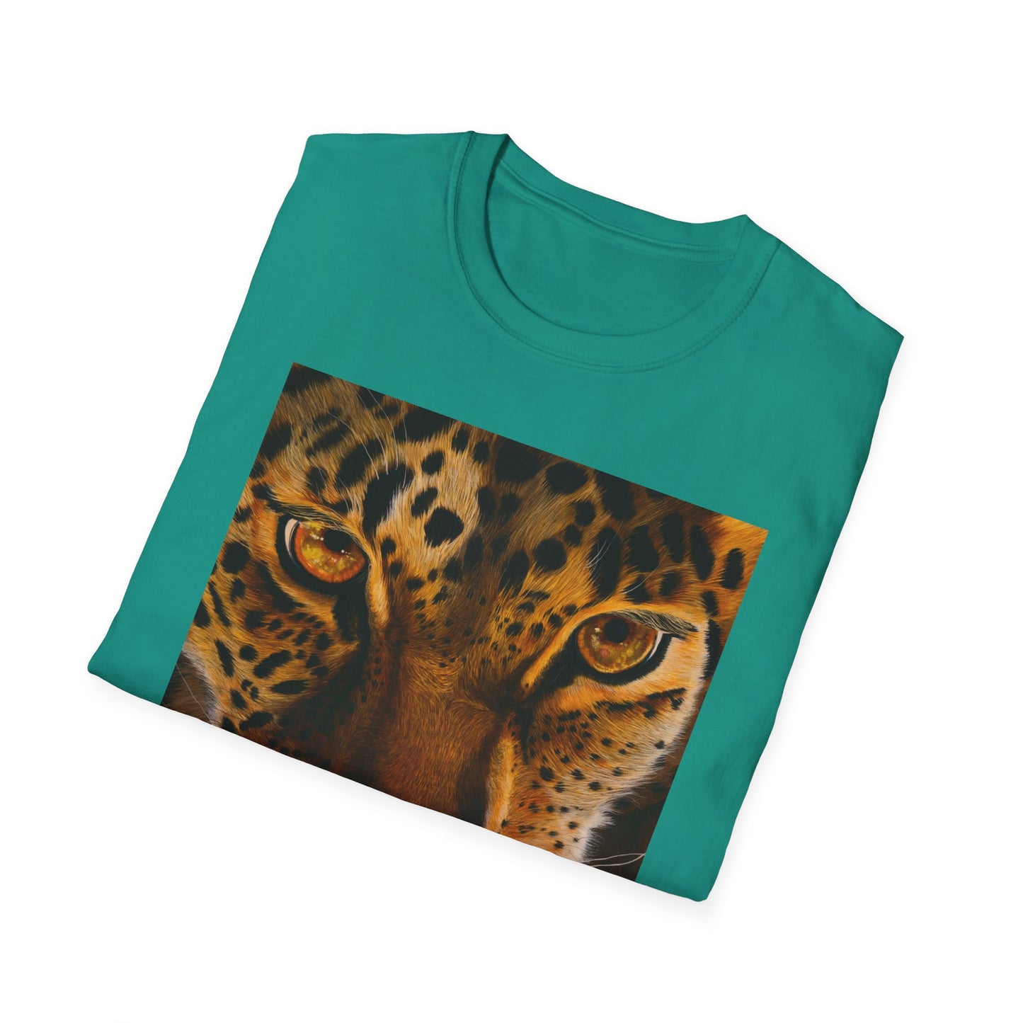 Windows to the Soul, Leopard Print Unisex Softstyle T-Shirt