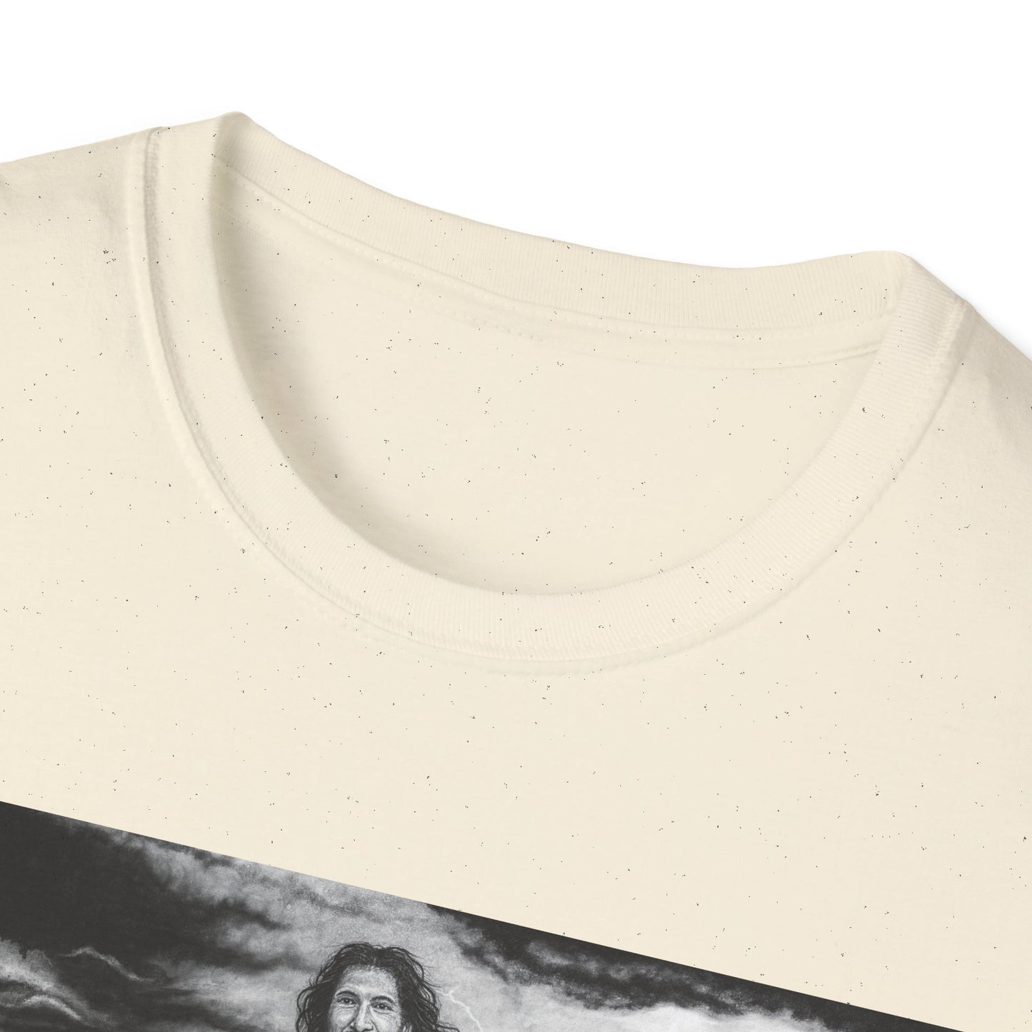 View from the Boat, Jesus Walking on Water Painting T-Shirt — Spiritual Christian Faith Tee