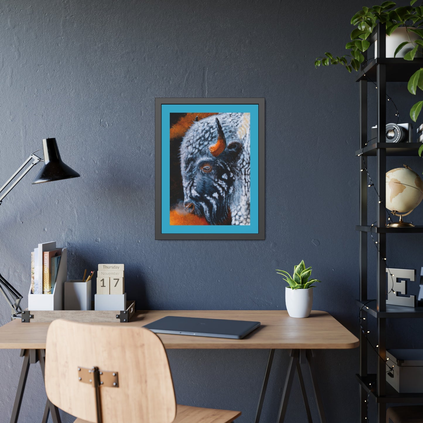 Storm Bison, Framed Fine Art Prints
