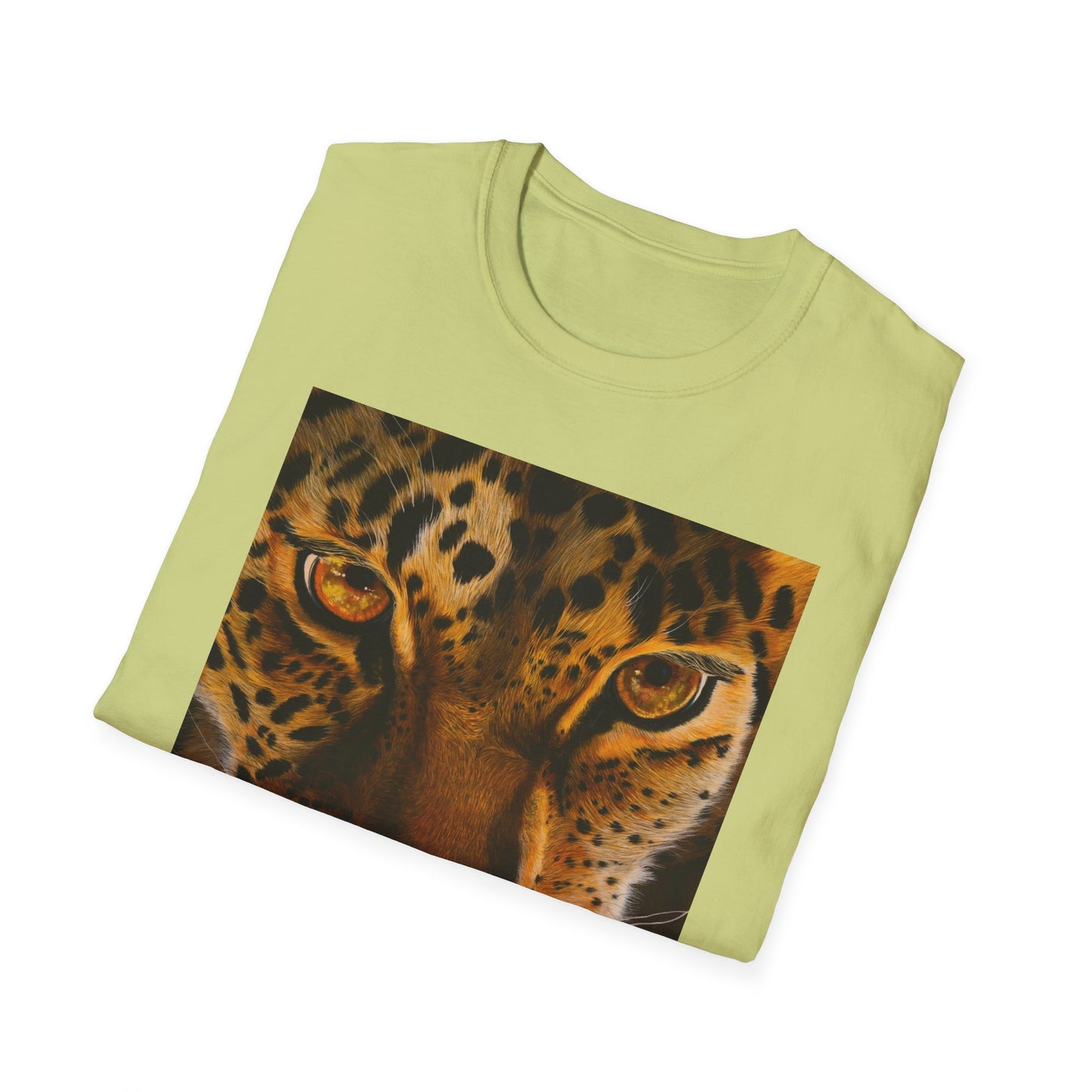 Windows to the Soul, Leopard Print Unisex Softstyle T-Shirt