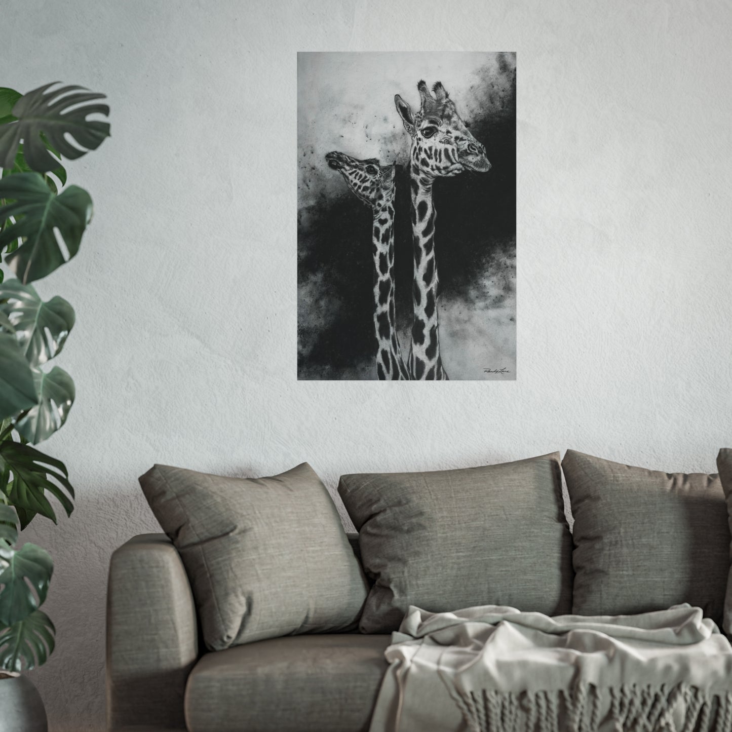 Grace in the Grasslands, Fine Art Giraffe Prints
