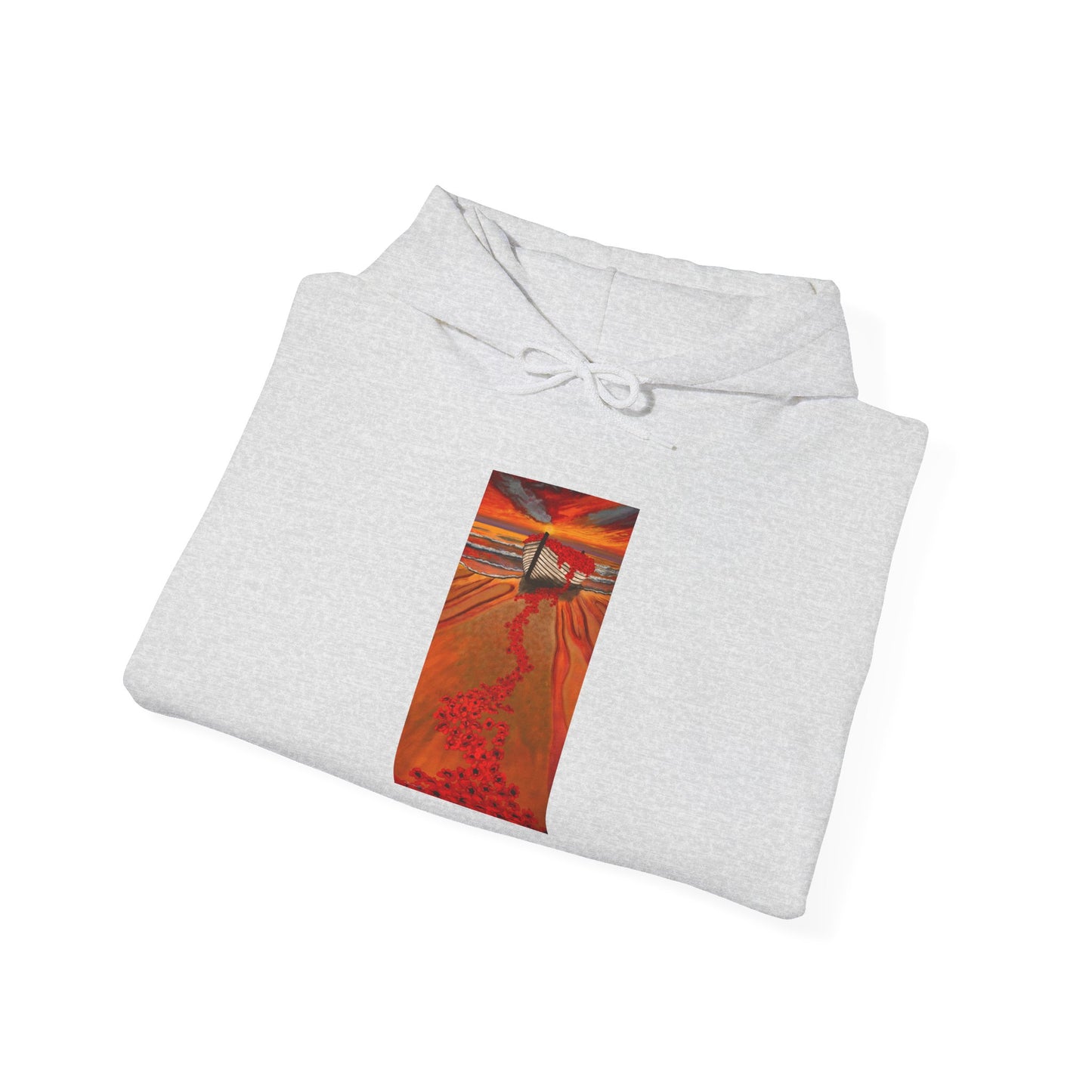Grace Garden, Vibrant Sunset Graphic Hoodie, Unisex Hooded Sweatshirt
