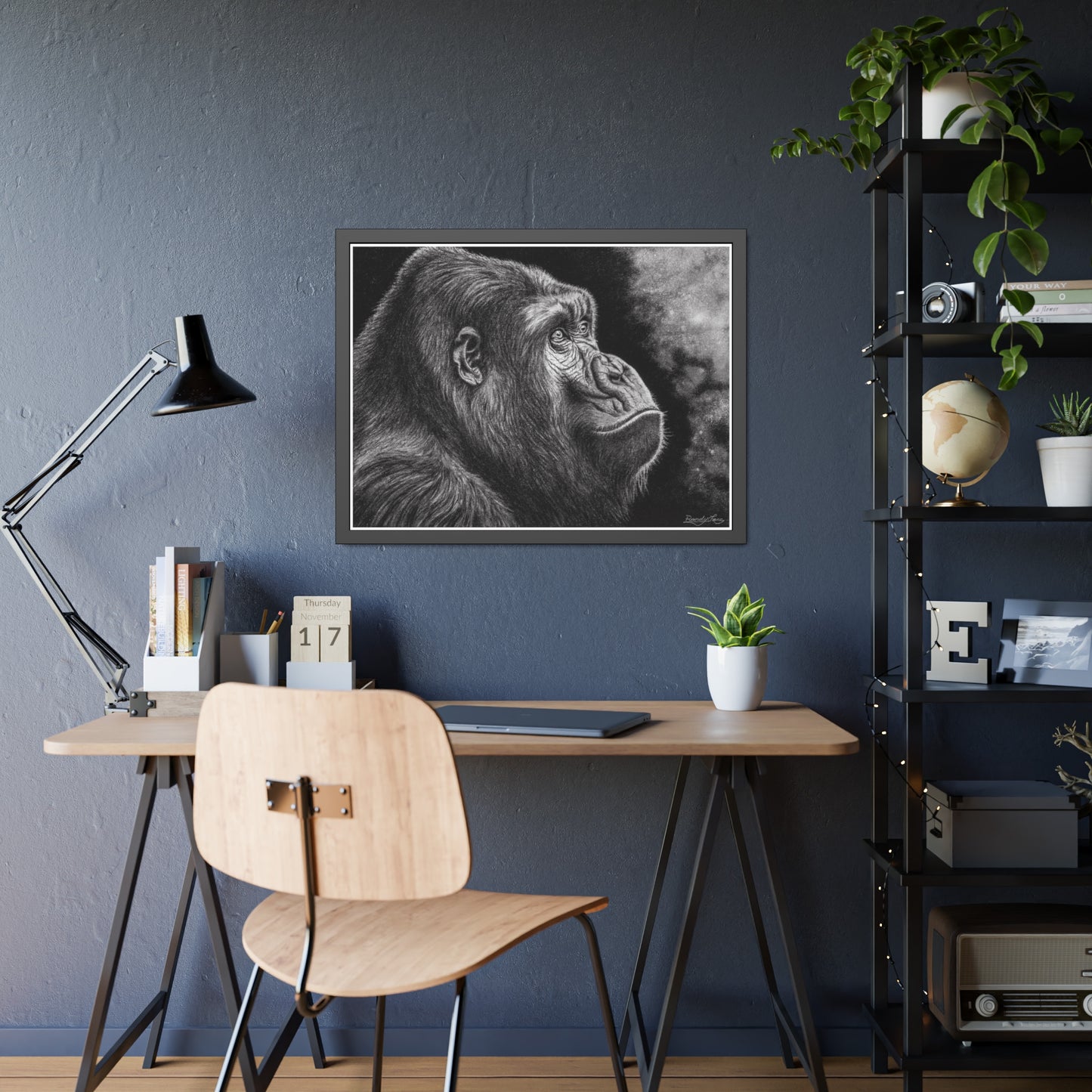 Gorilla, Framed Fine Art Print