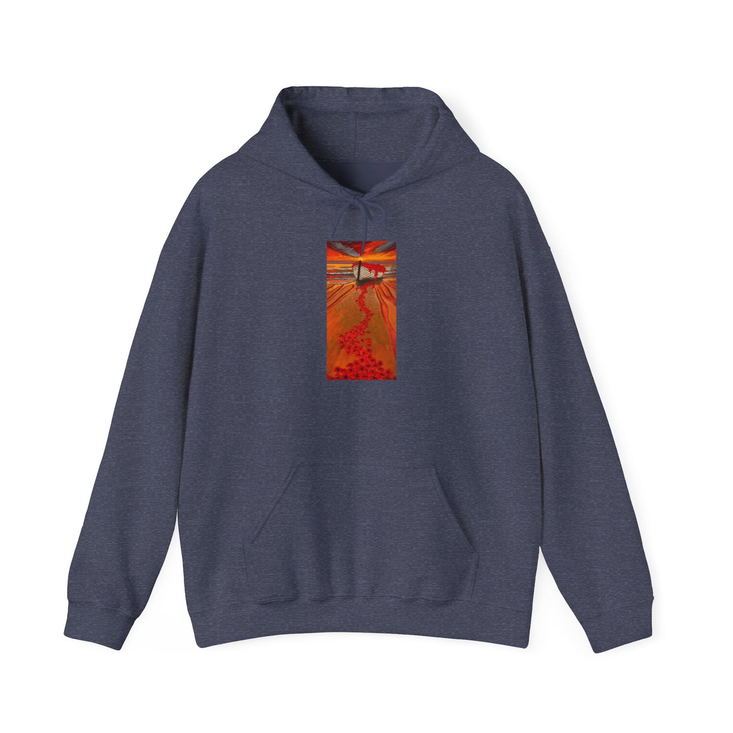 Grace Garden, Vibrant Sunset Graphic Hoodie, Unisex Hooded Sweatshirt