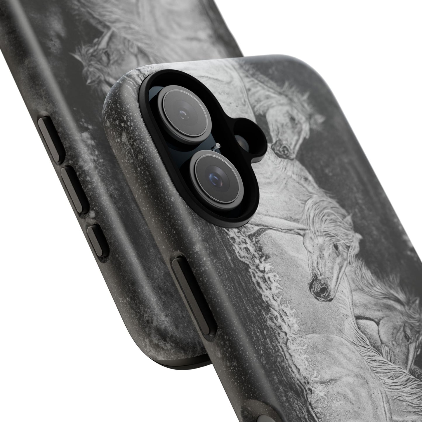 Night Swim, Horse-Themed Phone Case, Stylish Tough Cases