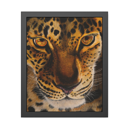 Windows to the Soul, Leopard, Framed Fine Art Print