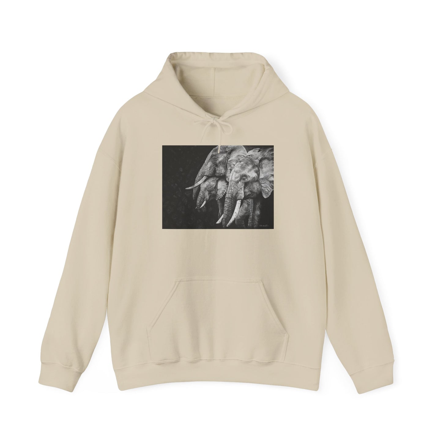 Brushland Bond. Elephant Art Unisex Heavy Blend Hoodie