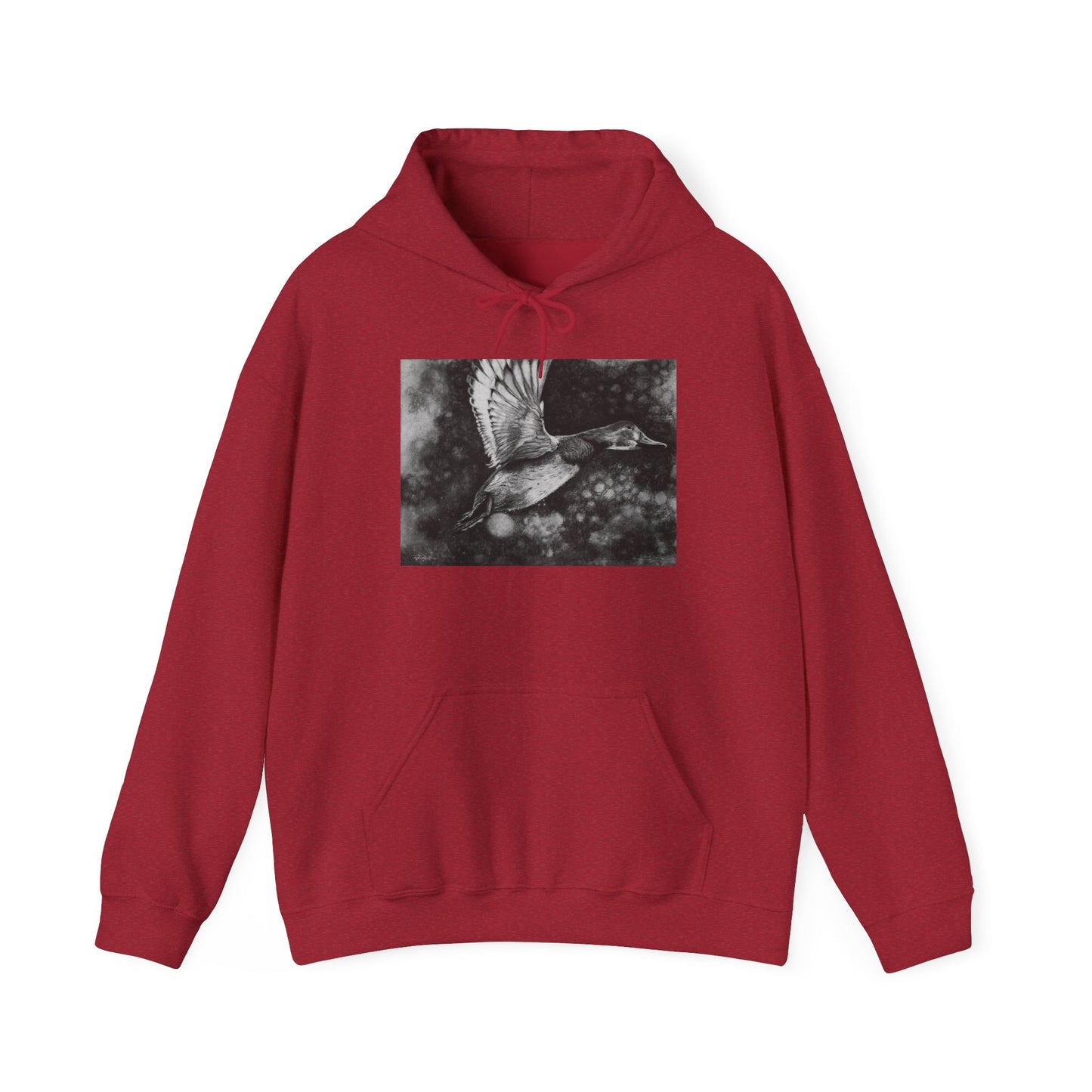 Flare, Flying Duck Unisex Hooded Sweatshirt