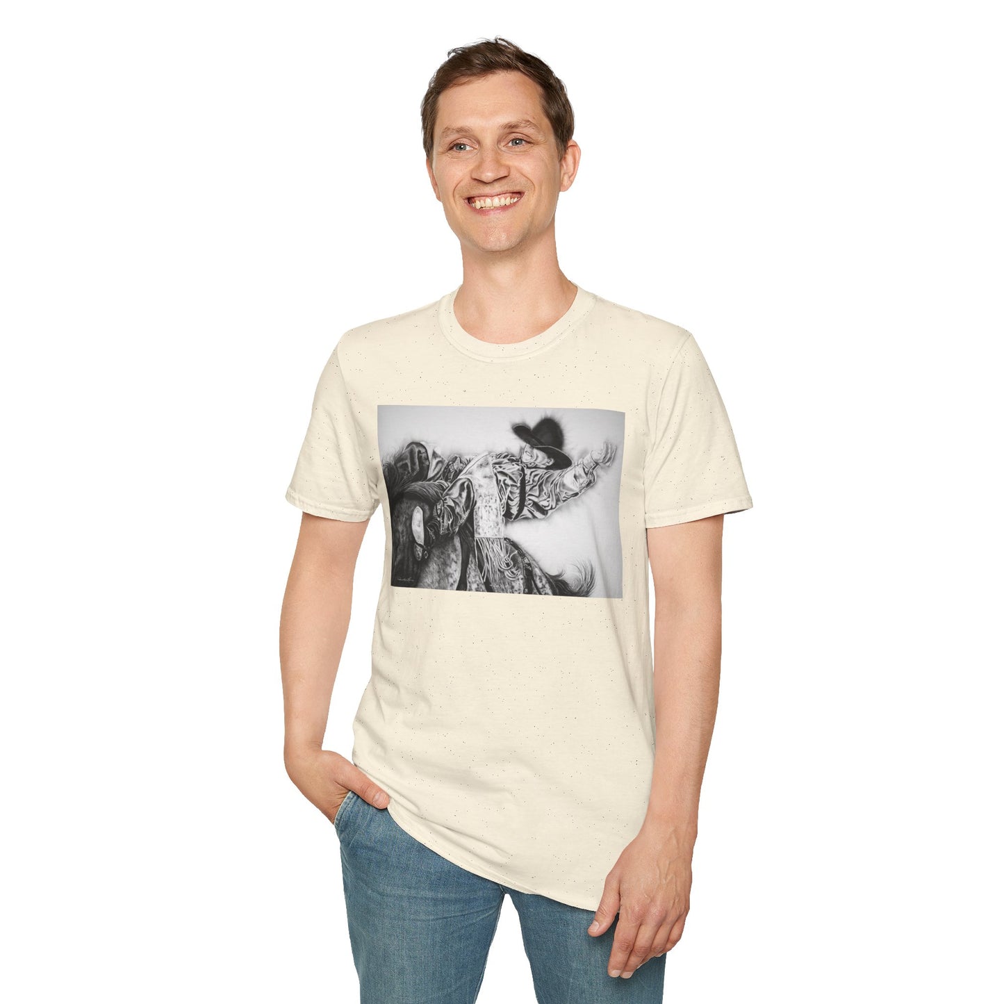 Go Time. Rodeo Cowboy Unisex Softstyle T-Shirt